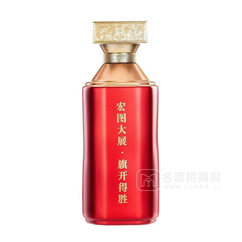 杜醬紅色包裝醬香型白酒招商代理酒類500ml