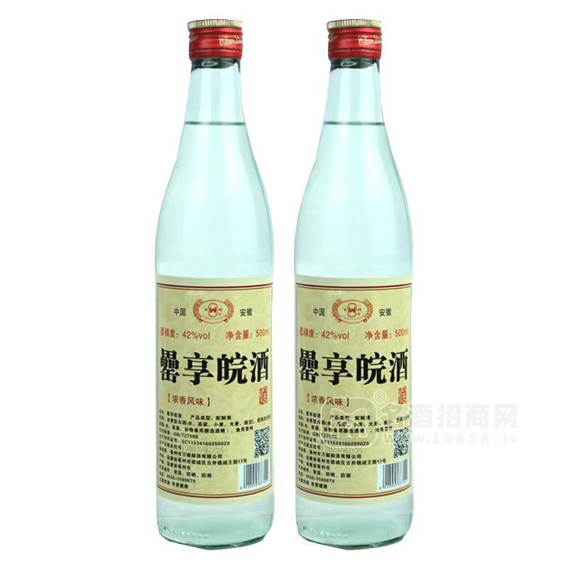 萬順罍享皖酒濃香風(fēng)味白酒酒精度45%瓶裝招商500ml