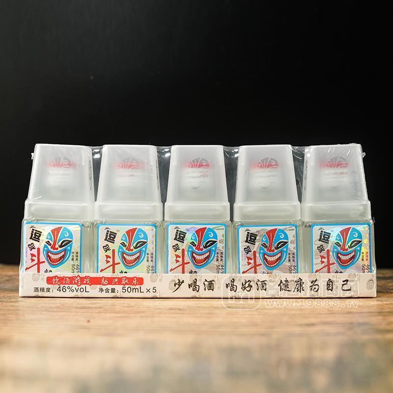 正封白酒抖笑斗酒酒精度46%罐裝廠家招商50ml×5瓶