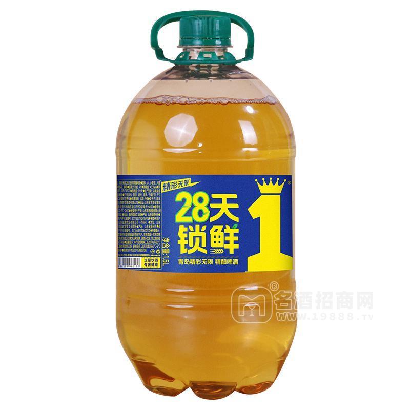 青島精彩無(wú)限精釀啤酒瓶裝招商1.5L