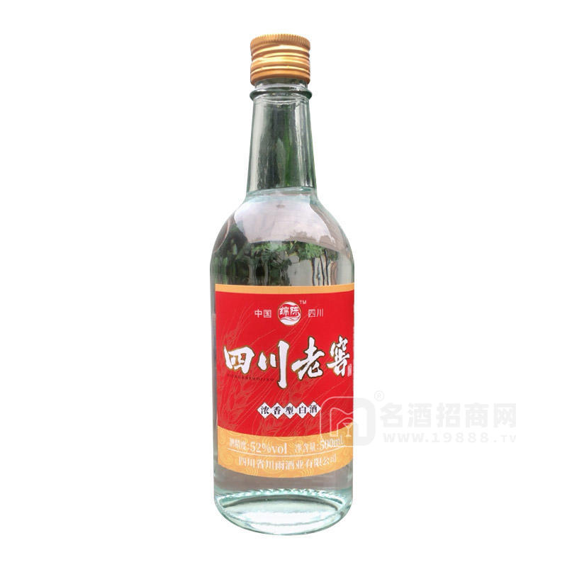 綿陳四川老窖濃香型白酒52%vol瓶裝招商500ml