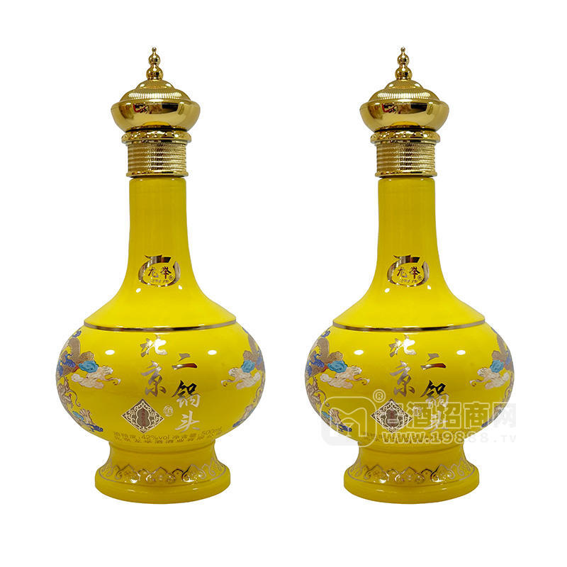 龍舉北京二鍋頭酒42度白酒瓶裝招商500ml