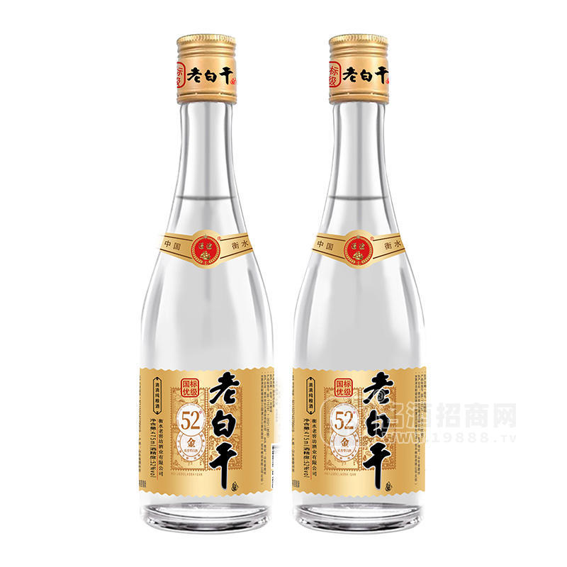 龍舉老白干52度金質(zhì)白酒瓶裝招商475ml