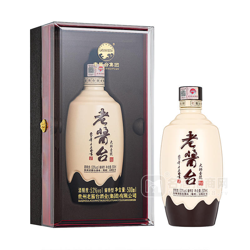 老醬臺(tái)白酒大師壹號(hào)醬酒53度白酒招代理500mL