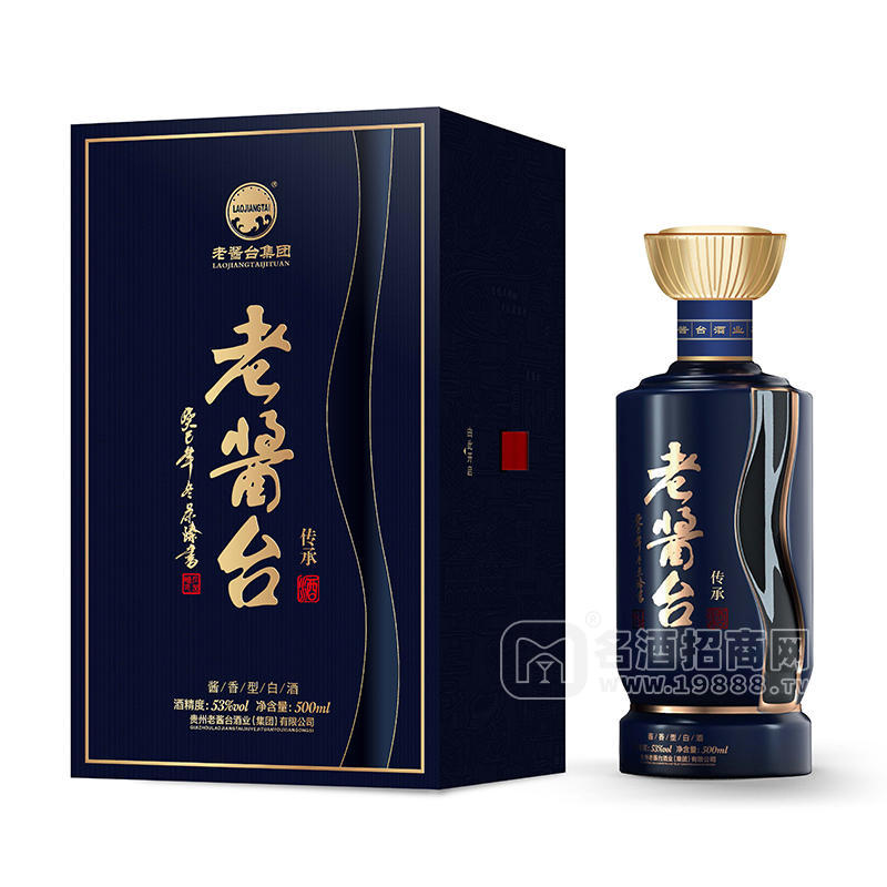 老醬臺(tái)傳承醬香型白酒醬酒招商53%vol發(fā)光老酒500ml