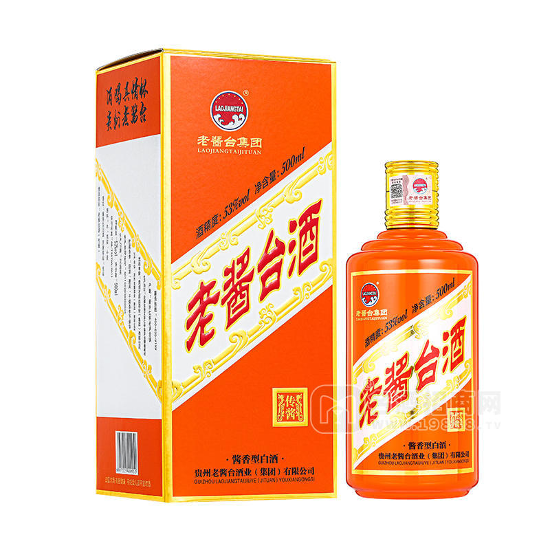 老醬臺53度醬香型白酒盒裝招商500ml