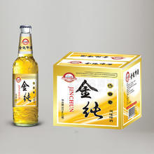 金純風(fēng)味啤酒箱裝招商500ml×12瓶