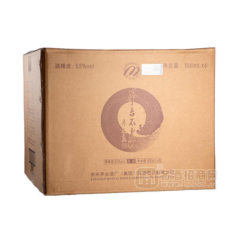 茅臺(tái)不老酒53%vol露酒箱裝招商500ml×6瓶