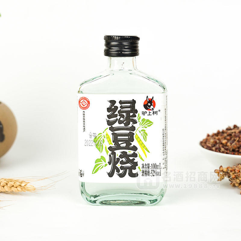 驢上樹綠豆燒52度白酒招商100ml
