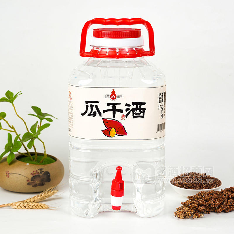 如意葫蘆瓜干酒52度白酒招商5L