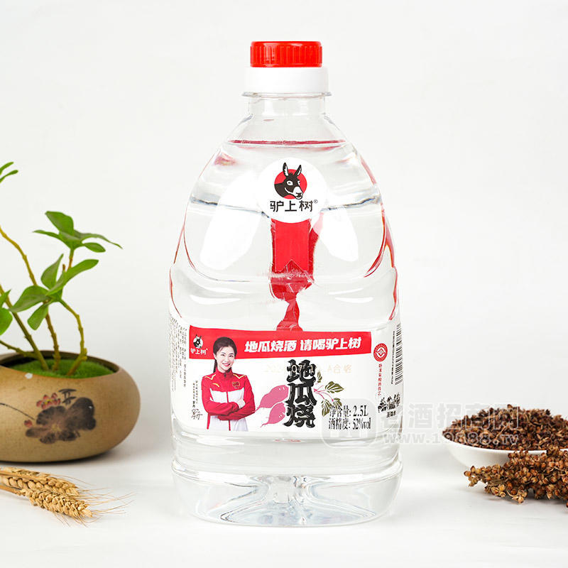 驢上樹地瓜燒酒52度白酒招商2.5L
