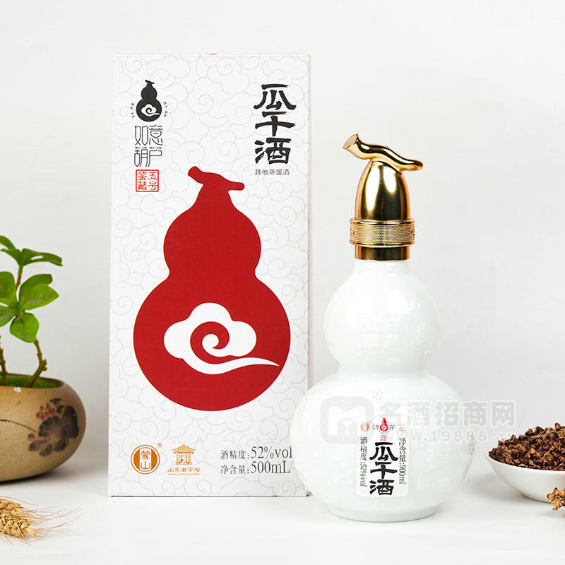 如意葫蘆瓜干酒白酒招商500ml