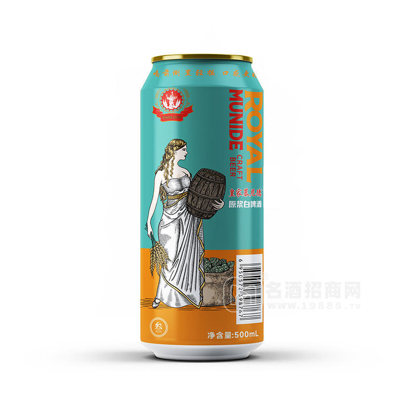 皇家慕尼德原漿白啤酒500ml