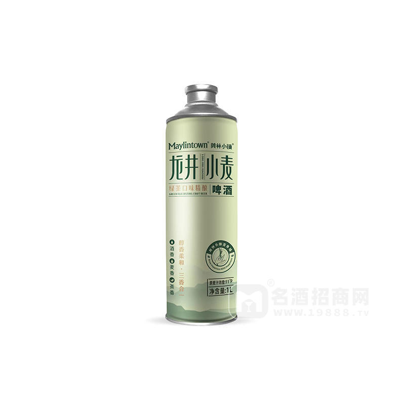 美林小鎮(zhèn)啤酒龍井小麥4.5度啤酒精釀啤酒廠家招商1L