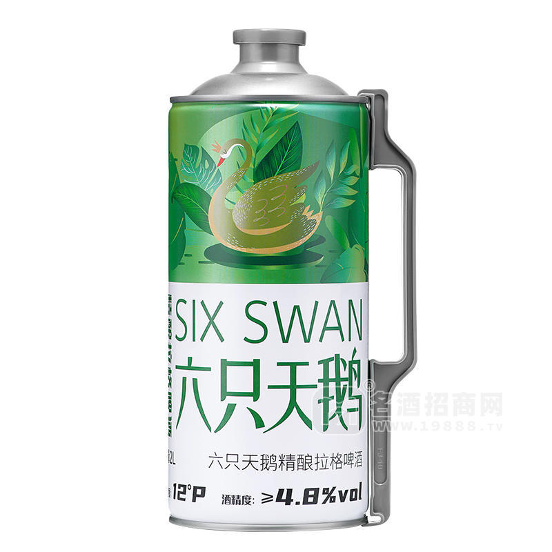 六只天鵝啤酒精釀拉格啤酒4.8度啤酒廠家招商罐裝